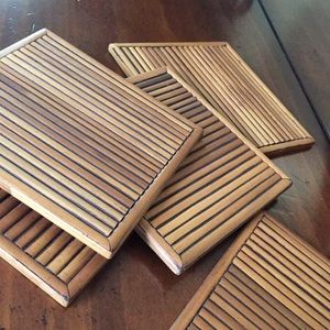 NEW 6 coaster set and box